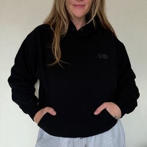 Civil Regime Modern Black Logo Hoodie